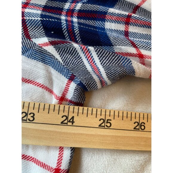 Max Jeans Womens Tartan Plaid Button-Down Shirt 1X - Picture 3 of 8